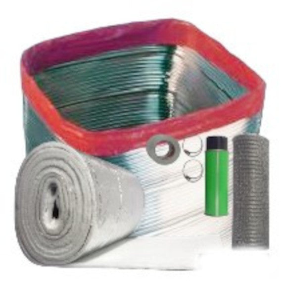 Square Flexible Chimney Liner Insulation Sizing Chart