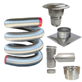 Flexible chimney liner kit
