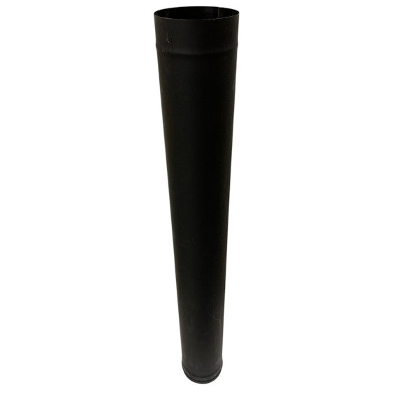 6x48 Pipe Single Wall Black - Clearance