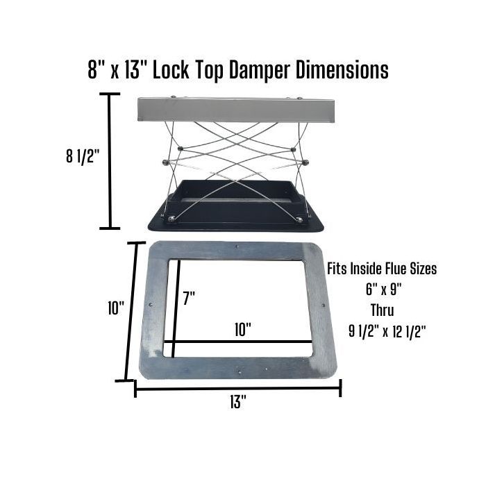 8x13 Lock Top Damper