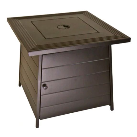 Endless Summer The Anderson LP Gas Fire Pit With Steel Table Top