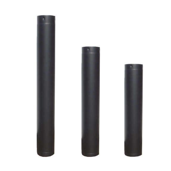 Rock-Vent Pellet Pipe - 304L Inner / Painted Black 6 in. Lengths