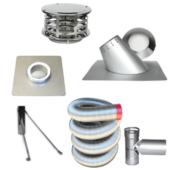 Rock-Vent Masonry Chimney Pipe Extension & Relining Kit