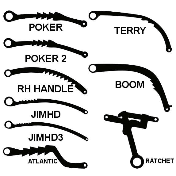 Fireplace Throat Damper Handles