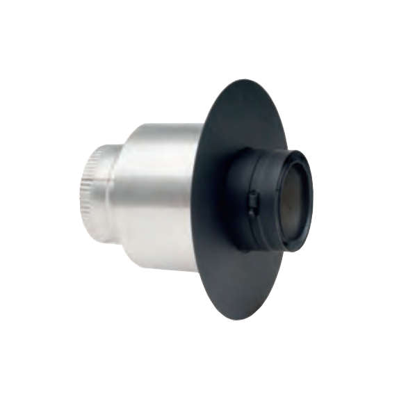 Rock-Vent Pellet Pipe Masonry Thimble Adapter