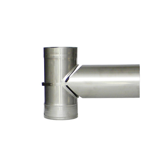 Stainless Steel Rigid Chimney Liner Tee Connector with Snout 304L