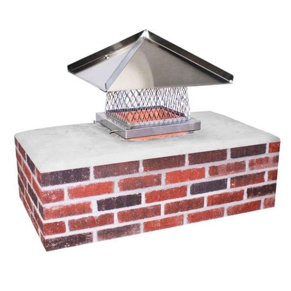 Chimney Cap with Big Pitched Lid