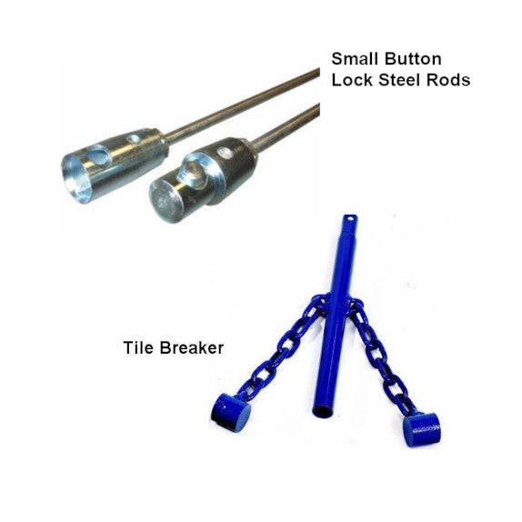 Clay Flue Tile Breaker and Rods Kit - Rental