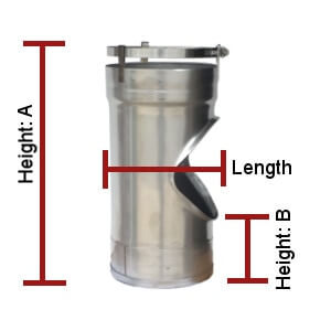 Flexible Chimney Liner Tee Dimensions