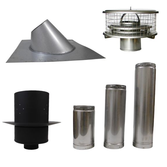 4" Tiny Wood Stove Pipe & Chimney Pipe Rockford Chimney