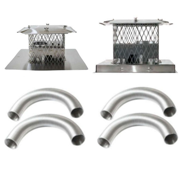 Co-Linear Chimney Liner for Gas Fireplace Inserts