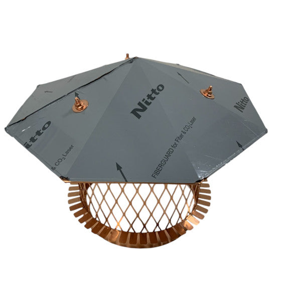 Octagon Copper Cap - 9 3/4 Flange - Clearance - Rockford Chimney