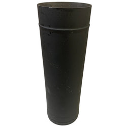 Heatfab 6 in. x 18 in. Single Wall Black Stove Pipe- Clearance