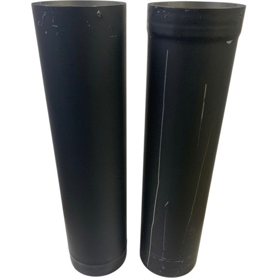 Black Telescoping Stove Pipe Double Wall - Clearance (030526-4)