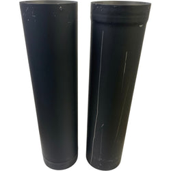 Black Telescoping Stove Pipe Double Wall - Clearance (030526-4)