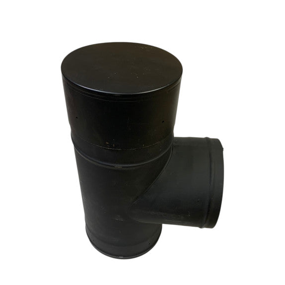 6 in Single Wall Black Tee - Clearance (041626-3)