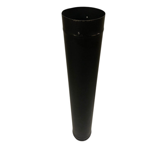 6 in x 36 in Black Single Wall Stove Pipe - Clearance (041626-5)
