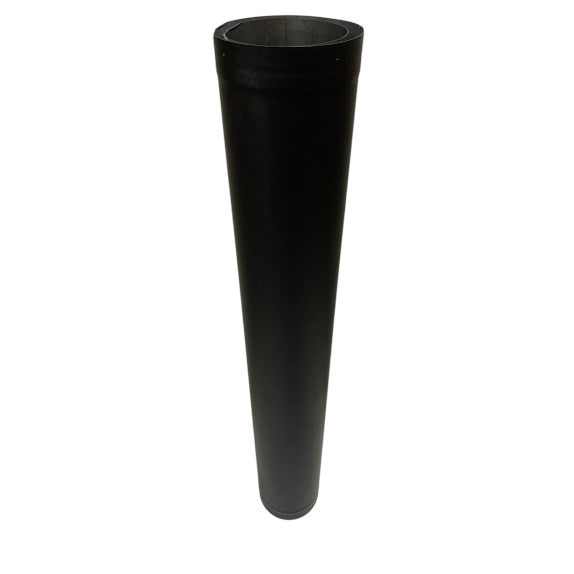 6 in x 48 in Black Double Wall Pipe - Clearance (041626-7)