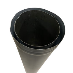 6 in x 48 in Black Double Wall Pipe - Clearance (041626-7)