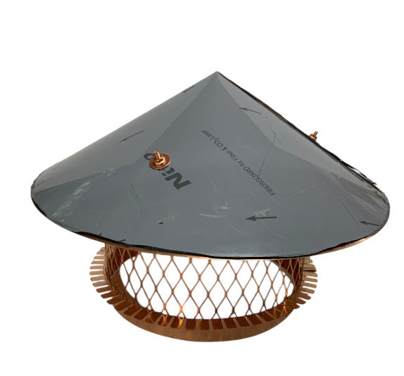 12.5 in Copper Pot Rain Cap Cone Lid - Clearance (041726-1)