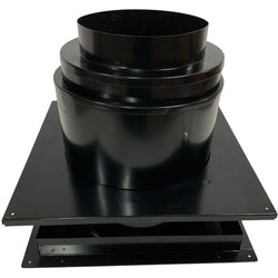 8" Wall Pass Thru Powder Coated Black - Clearance (070126-6)