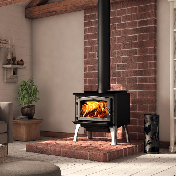 wood burning stove fireplace