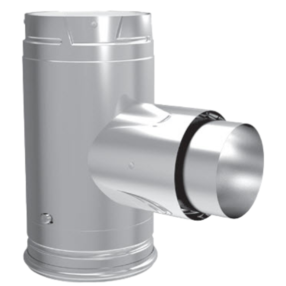 Duravent Pelletvent Pro Stove Adapter Tee With Clean Out Cap Rockford