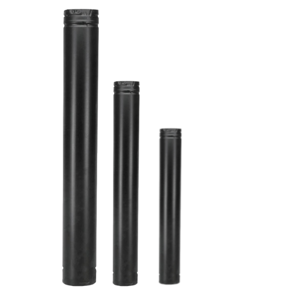 PelletVent Pro Painted Black Pipes