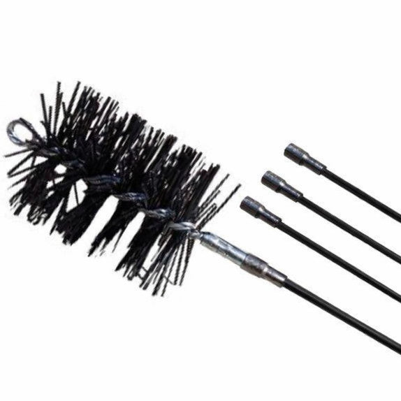 Round Chimney Brush with Cleaning Rods
