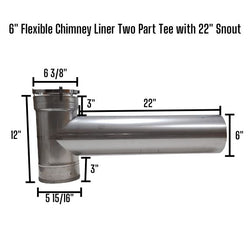 Standard Tee with 22 in. Snout and Tee Cap