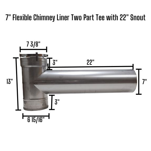 Standard Tee with 22 in. Snout and Tee Cap