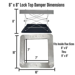 8x8 Lock Top Damper