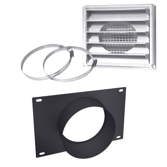 5 in. Fresh Air Intake Kit for Wood Stove on Pedestal