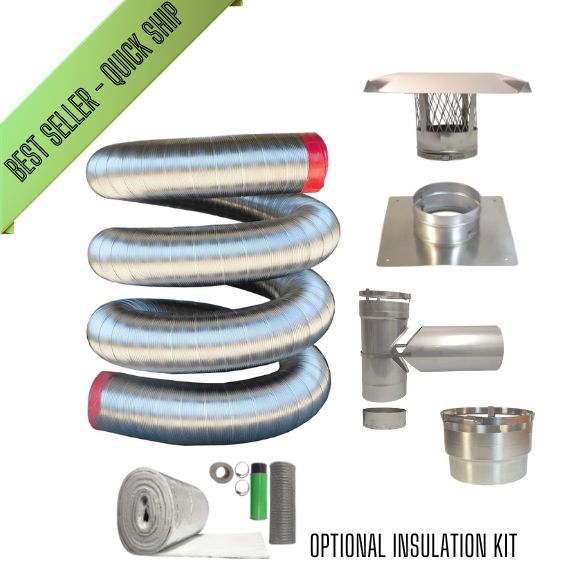 thumbnail image 2 of Chimney Liner Kit – 4 Inch X 25 Ft, Stainless Steel? (ccap 430k) 2 of 4