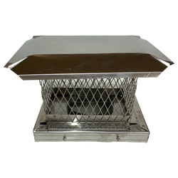 6" x 8" x 13" Deluxe Hinged Terra-cotta Top Plate With Rain Cap - Clearance