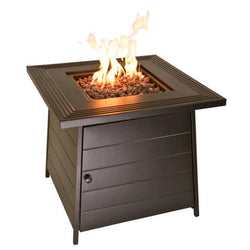 Endless Summer The Anderson LP Gas Fire Pit With Steel Table Top