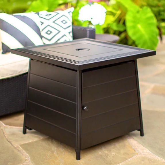 The Anderson LP Gas Fire Pit With Steel Table Top | LP Fire