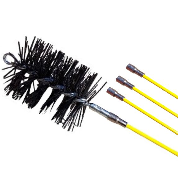 Chimney Liner Brush With Flue Cleaning Rods Poly Chimney Brush Kit chimney-liner-brush-with-flue-cleaning-rods-poly-chimney-brush-kit