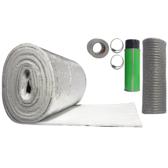 Chimney Liner Flue Pipe Blanket Wrap Insulation Kits - Pour-Down Insulation