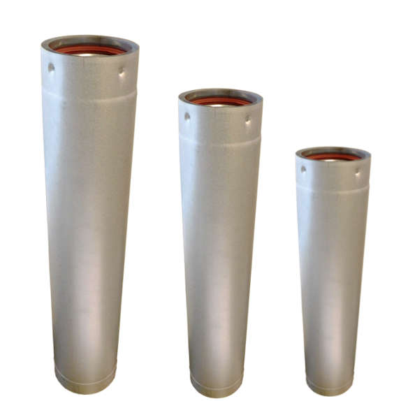Rock-Vent Pellet Pipe - 304L Inner / Galvalume Unpainted Outer 36 in. Lengths