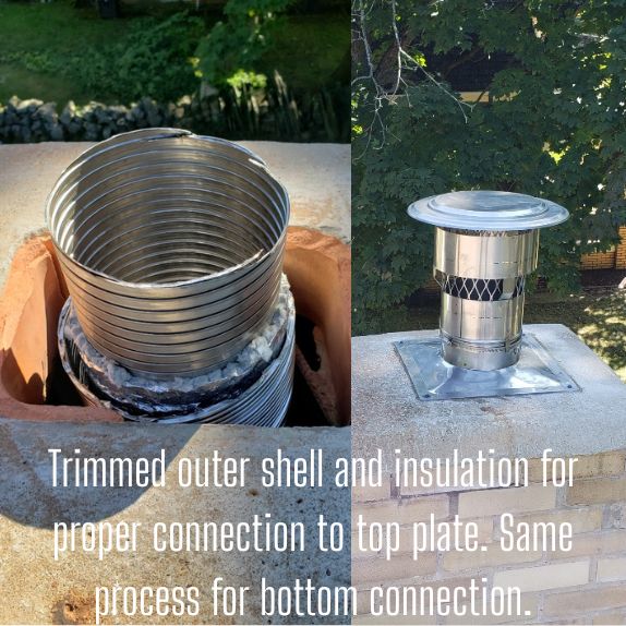 Pre-Insulated Chimney Liner Kit, Flexible Stainless Steel