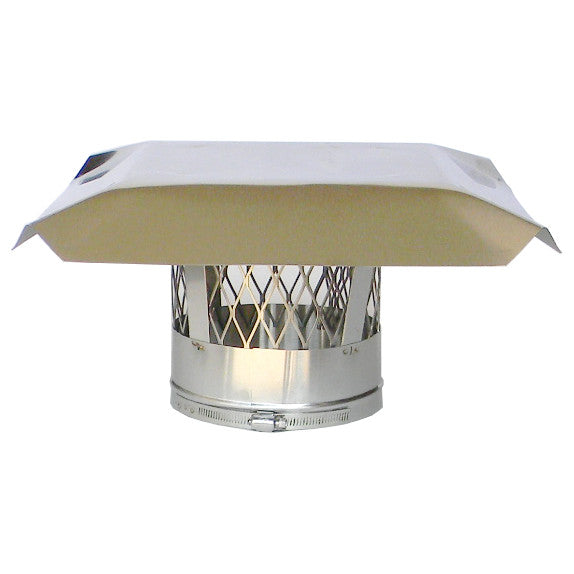 Square Chimney Rain Cap, Top Plate Mount