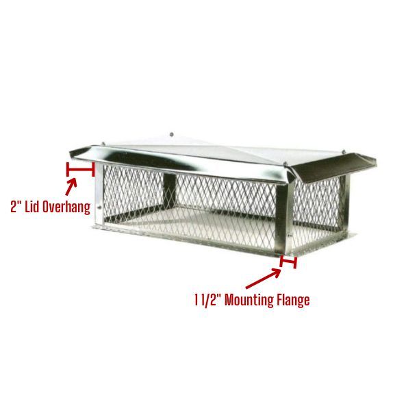 Copper Top Mount Chimney Cap for Multi-Flue | Copper Chimney Cap ...