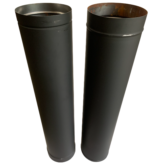 6" HeatFab single wall stove Pipe Large Telescoping 38" to 70" - Clearance