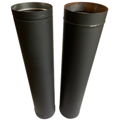 6" HeatFab single wall stove Pipe Large Telescoping 38" to 70" - Clearance