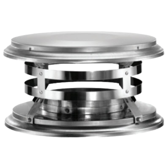 ICC Excel Wood Burning Chimney - Deluxe Cap - Rocky Mountain Stove