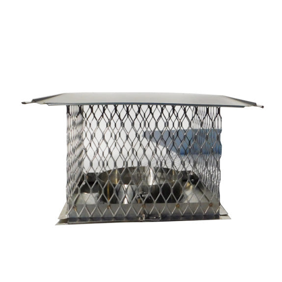 7" x 13" x 13" Delux Hinged Flat Top Plate With Rain Cap - Clearance