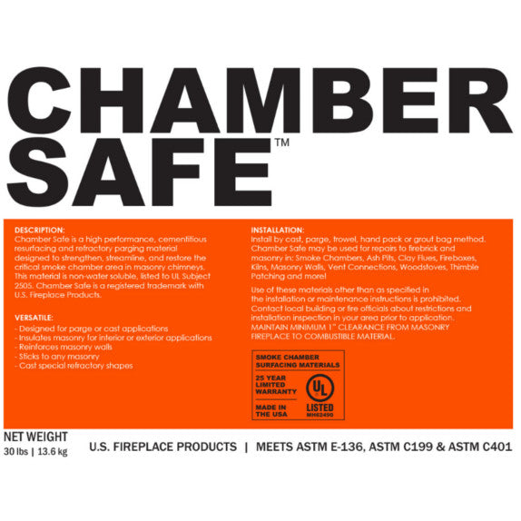 Chamber Safe Refractory Parging Material