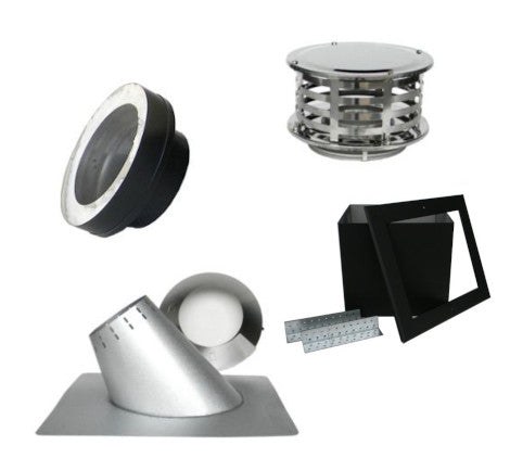 Round Ceiling Support Duratech Chimney Kit For 6 Pipe