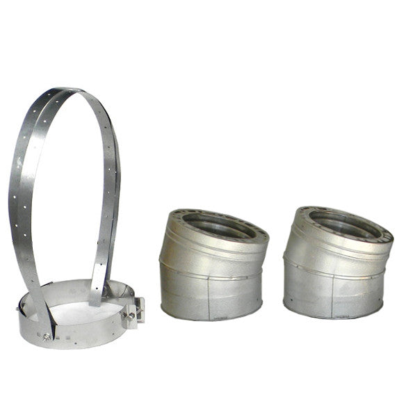 Rock-Vent Insulated Chimney Pipe Through the Wall Kit